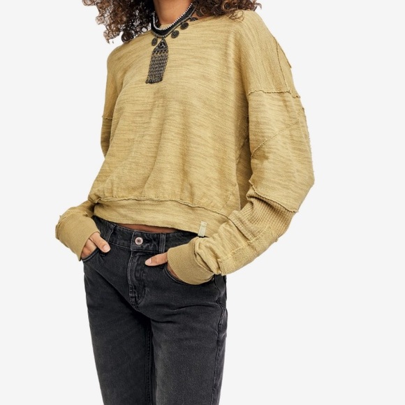 Free People Tops - Free People Oversized Boxy Slouchy Sweater Top